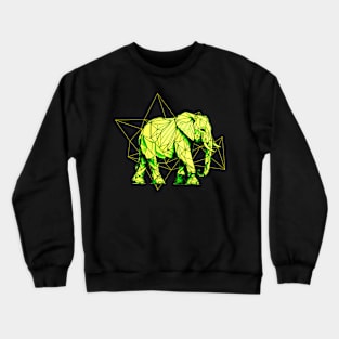 Geometric Elephant Crewneck Sweatshirt